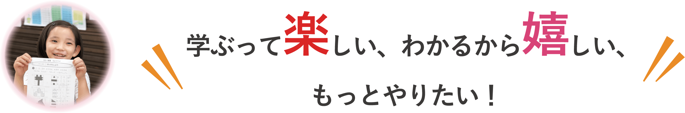 学ぶって楽しい、わかるから嬉しい