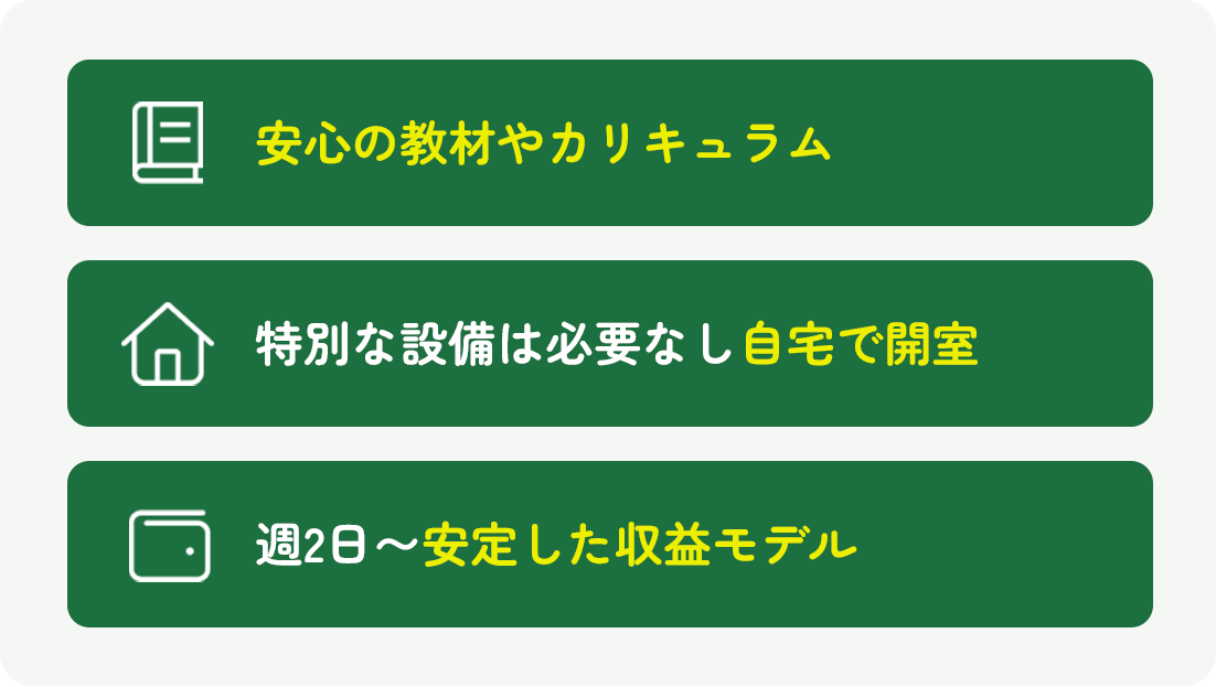 低リスクで開業しやすい